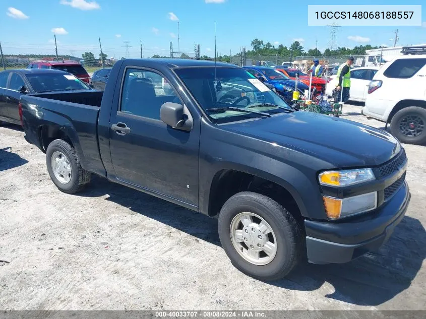 2006 Chevrolet Colorado Ls VIN: 1GCCS148068188557 Lot: 40033707