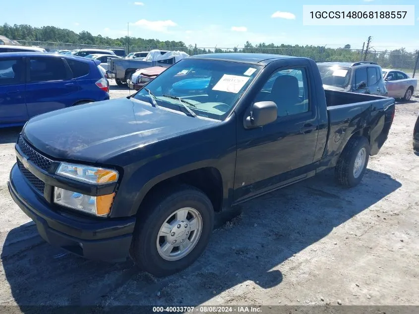 2006 Chevrolet Colorado Ls VIN: 1GCCS148068188557 Lot: 40033707