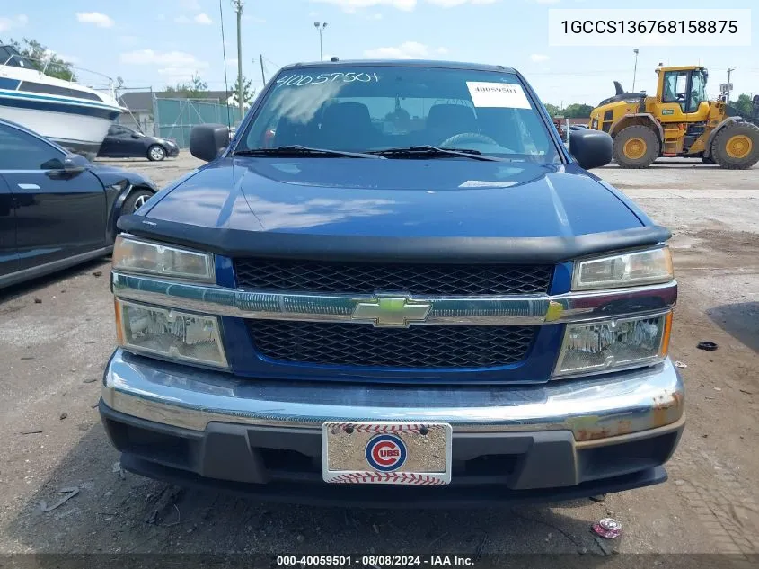 2006 Chevrolet Colorado Lt VIN: 1GCCS136768158875 Lot: 40059501