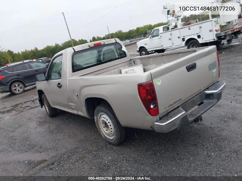 2006 Chevrolet Colorado Ls VIN: 1GCCS148468177206 Lot: 40252788