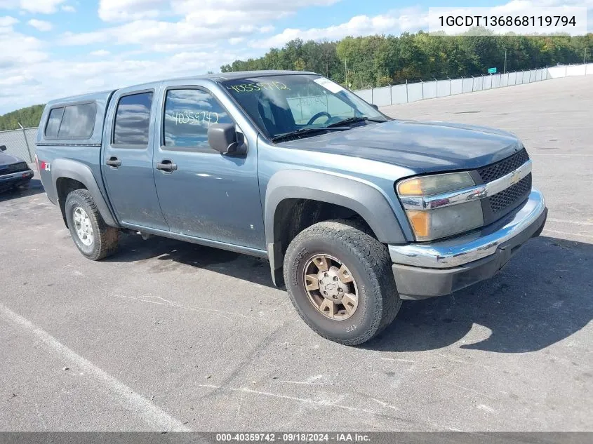 1GCDT136868119794 2006 Chevrolet Colorado Lt