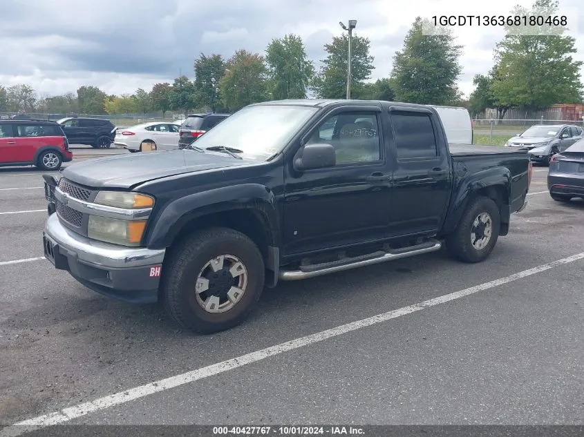 1GCDT136368180468 2006 Chevrolet Colorado Lt