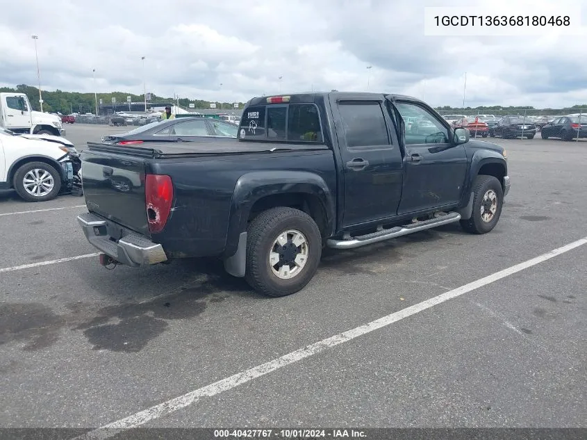 1GCDT136368180468 2006 Chevrolet Colorado Lt