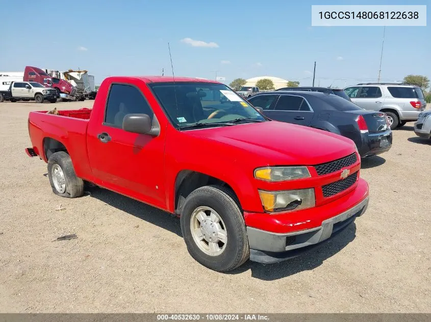 2006 Chevrolet Colorado VIN: 1GCCS148068122638 Lot: 40532630