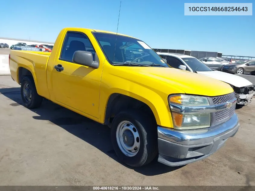 2006 Chevrolet Colorado Ls VIN: 1GCCS148668254643 Lot: 40618216