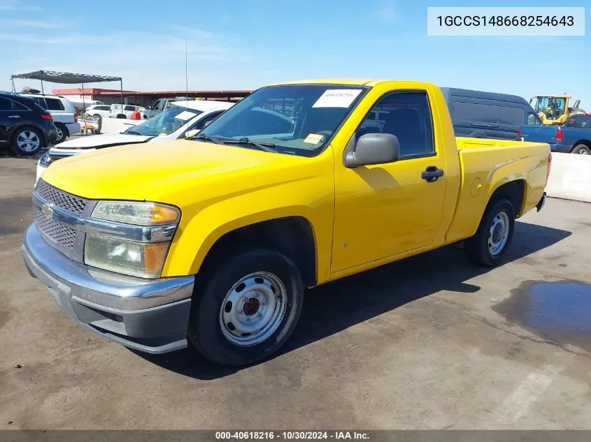 2006 Chevrolet Colorado Ls VIN: 1GCCS148668254643 Lot: 40618216