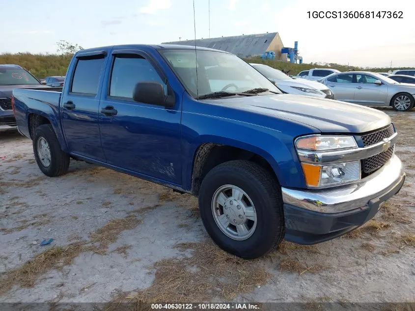 1GCCS136068147362 2006 Chevrolet Colorado Lt