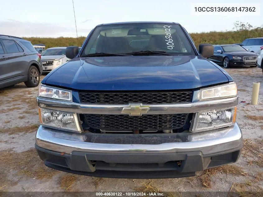 1GCCS136068147362 2006 Chevrolet Colorado Lt