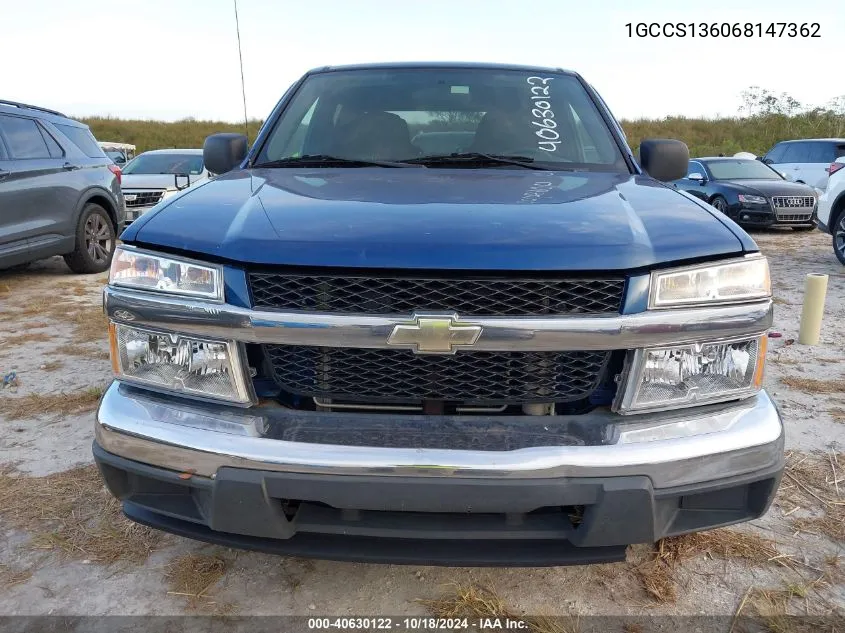 1GCCS136068147362 2006 Chevrolet Colorado Lt