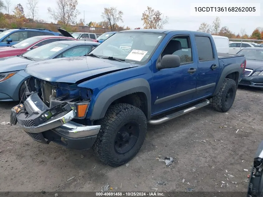 2006 Chevrolet Colorado Lt VIN: 1GCDT136168262005 Lot: 40691458