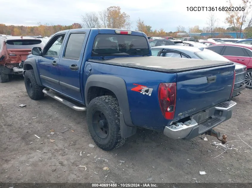 1GCDT136168262005 2006 Chevrolet Colorado Lt