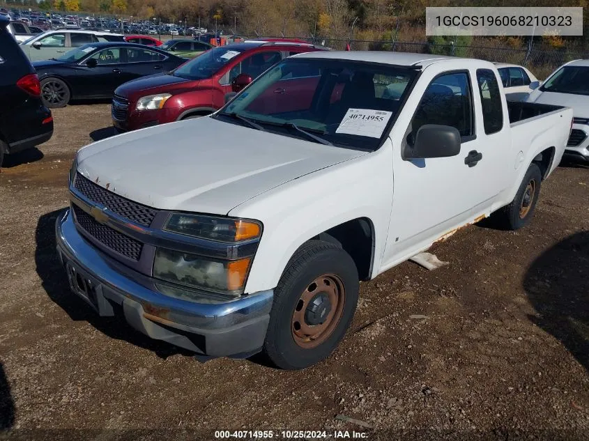 2006 Chevrolet Colorado Work Truck VIN: 1GCCS196068210323 Lot: 40714955