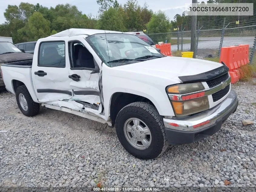 2006 Chevrolet Colorado Lt VIN: 1GCCS136668127200 Lot: 40745028