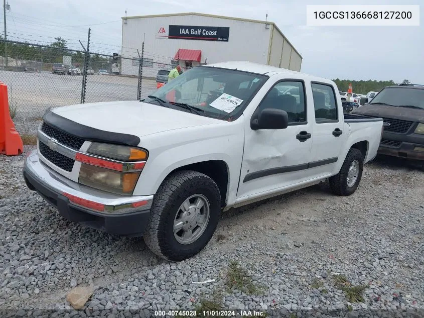 2006 Chevrolet Colorado Lt VIN: 1GCCS136668127200 Lot: 40745028