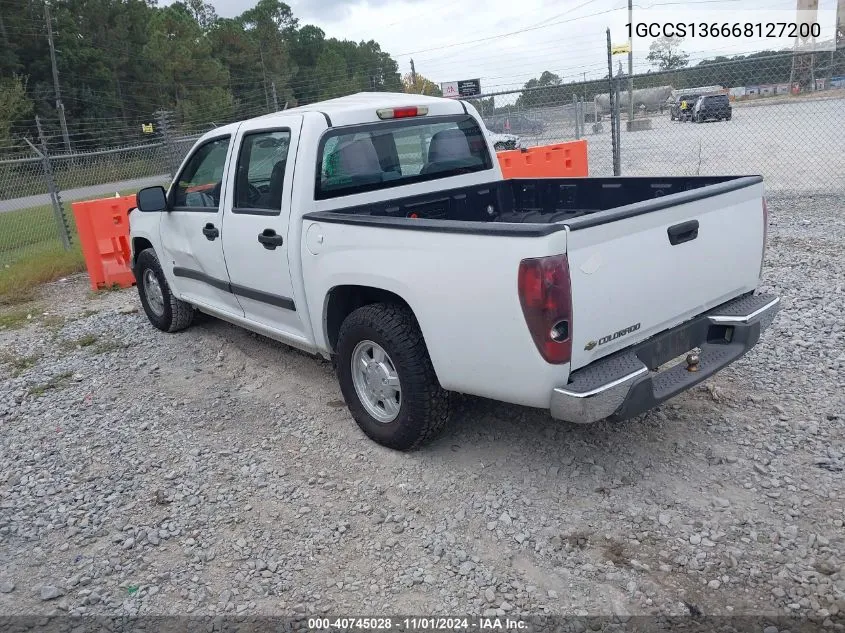 2006 Chevrolet Colorado Lt VIN: 1GCCS136668127200 Lot: 40745028