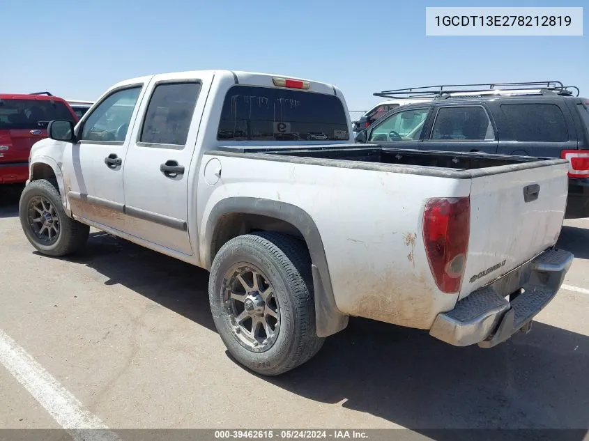 1GCDT13E278212819 2007 Chevrolet Colorado Lt