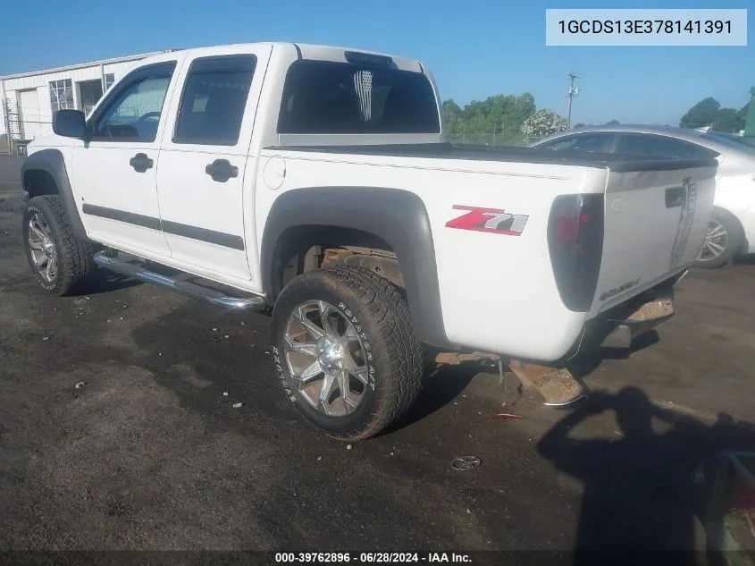 1GCDS13E378141391 2007 Chevrolet Colorado Lt