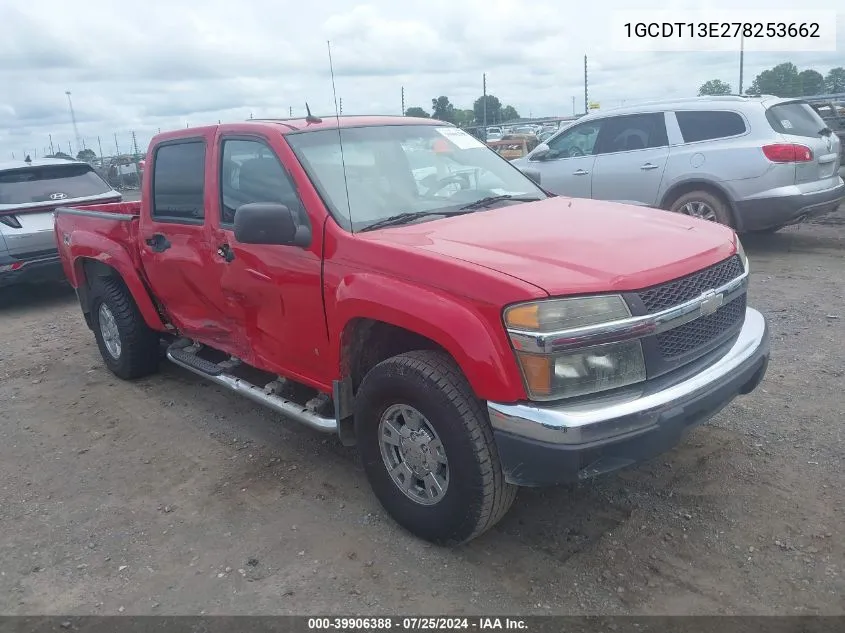 2007 Chevrolet Colorado Lt VIN: 1GCDT13E278253662 Lot: 39906388