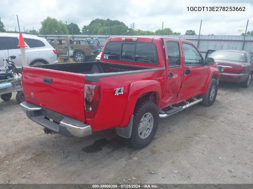 2007 Chevrolet Colorado Lt VIN: 1GCDT13E278253662 Lot: 39906388