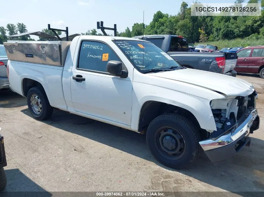 2007 Chevrolet Colorado Work Truck VIN: 1GCCS149278128256 Lot: 39974062