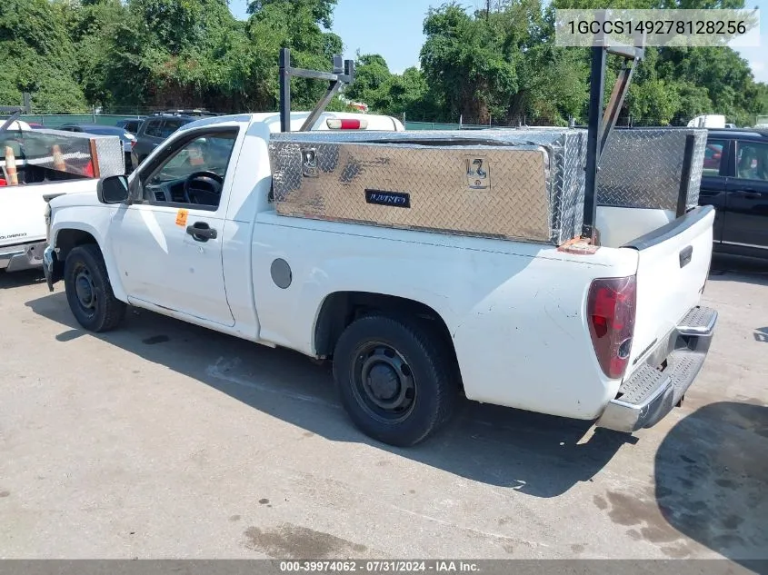 2007 Chevrolet Colorado Work Truck VIN: 1GCCS149278128256 Lot: 39974062