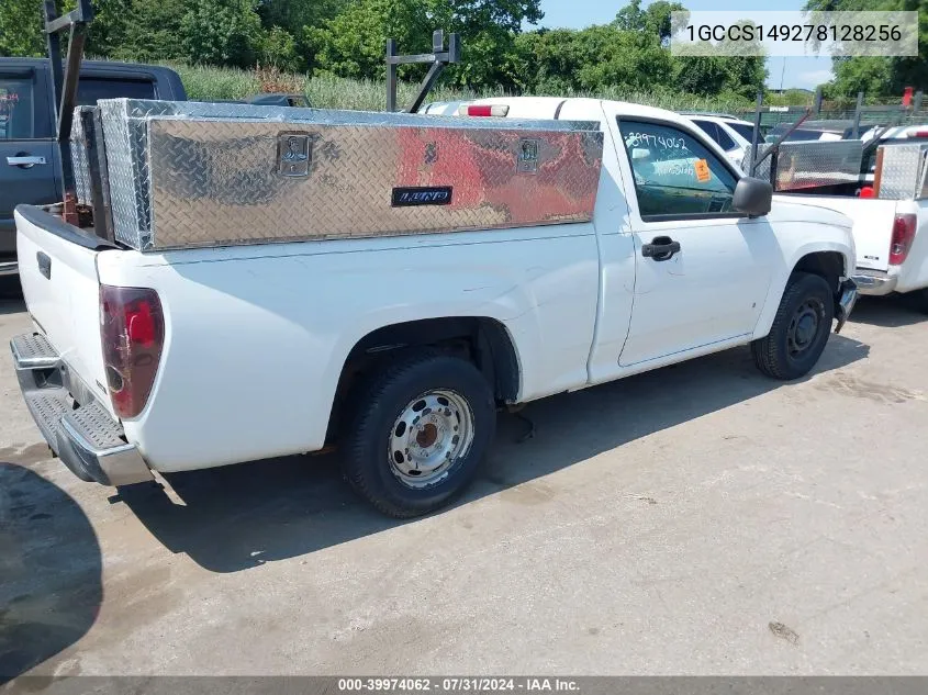 2007 Chevrolet Colorado Work Truck VIN: 1GCCS149278128256 Lot: 39974062