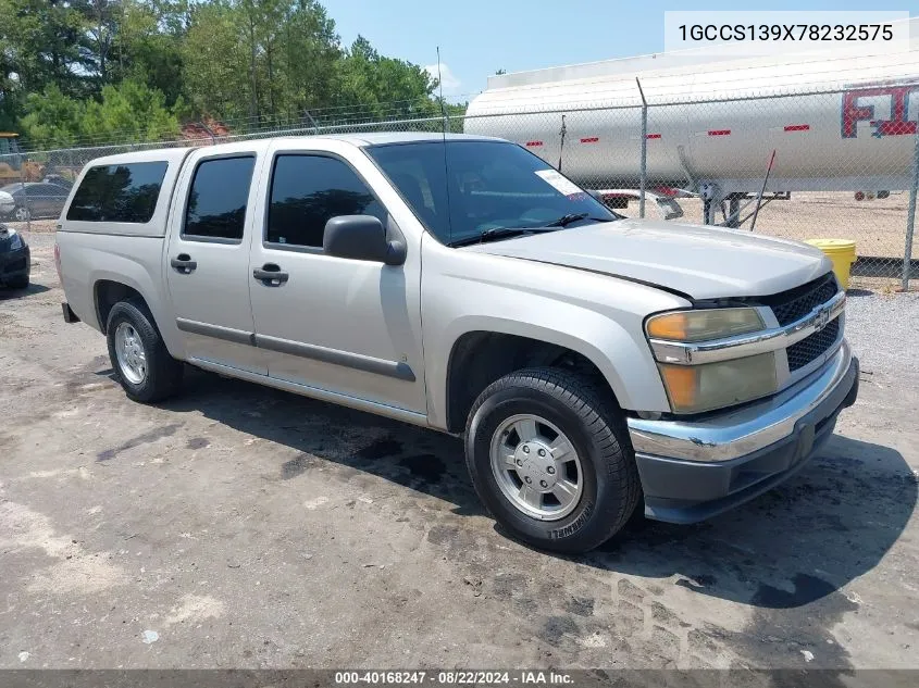 1GCCS139X78232575 2007 Chevrolet Colorado Lt