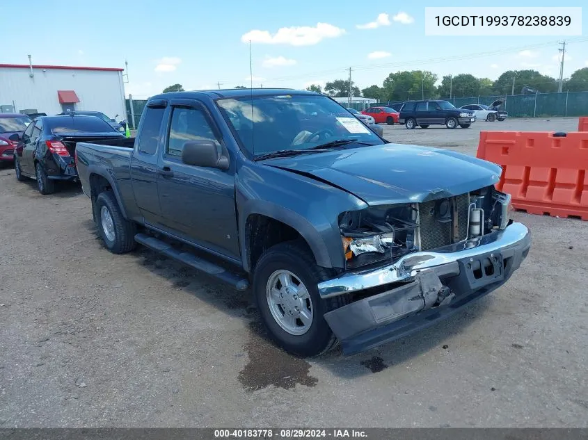 2007 Chevrolet Colorado Ls/Lt/Work Truck VIN: 1GCDT199378238839 Lot: 40183778