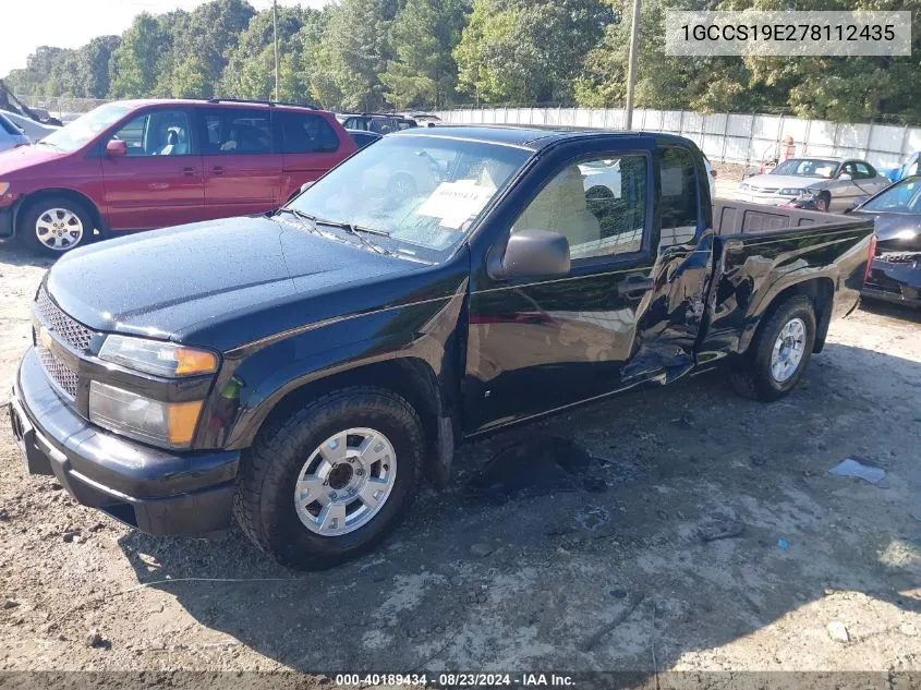 1GCCS19E278112435 2007 Chevrolet Colorado Lt