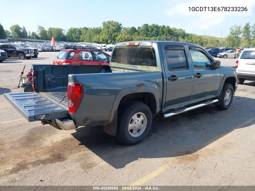 2007 Chevrolet Colorado Lt VIN: 1GCDT13E678233236 Lot: 40259050