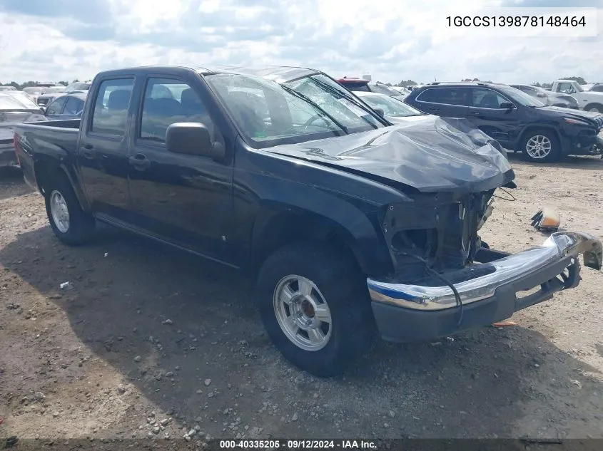 2007 Chevrolet Colorado Lt VIN: 1GCCS139878148464 Lot: 40335205