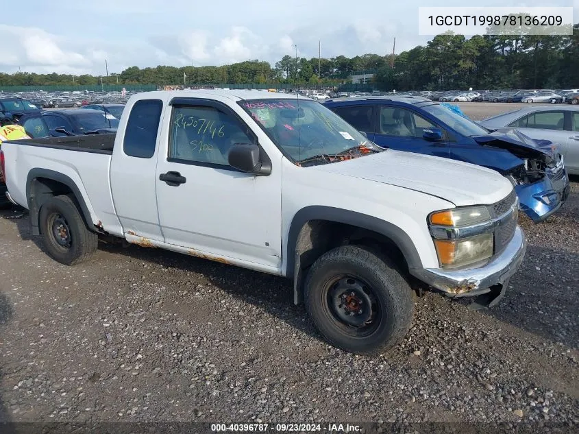 2007 Chevrolet Colorado Ls VIN: 1GCDT199878136209 Lot: 40396787