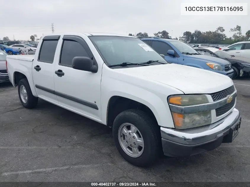 1GCCS13E178116095 2007 Chevrolet Colorado Lt