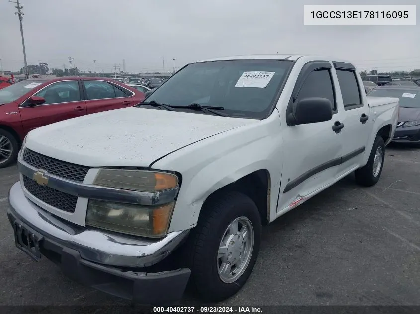 1GCCS13E178116095 2007 Chevrolet Colorado Lt