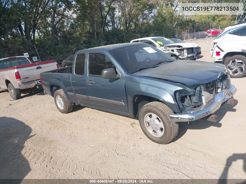 1GCCS19E778213504 2007 Chevrolet Colorado Lt