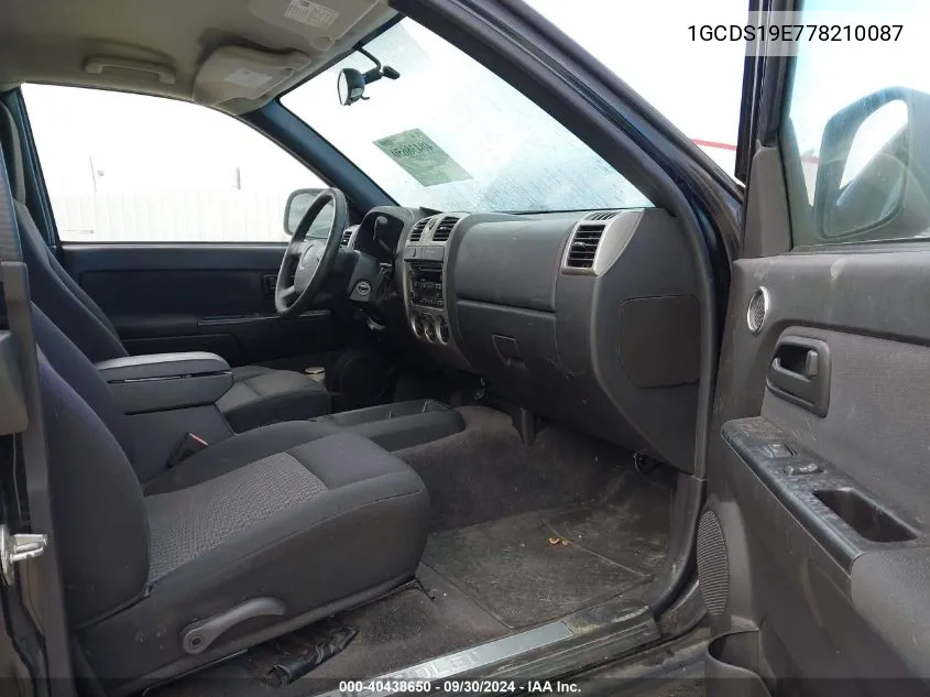 1GCDS19E778210087 2007 Chevrolet Colorado