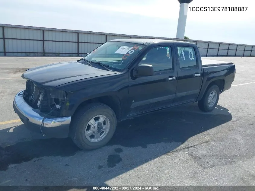 2007 Chevrolet Colorado Lt VIN: 1GCCS13E978188887 Lot: 40442292