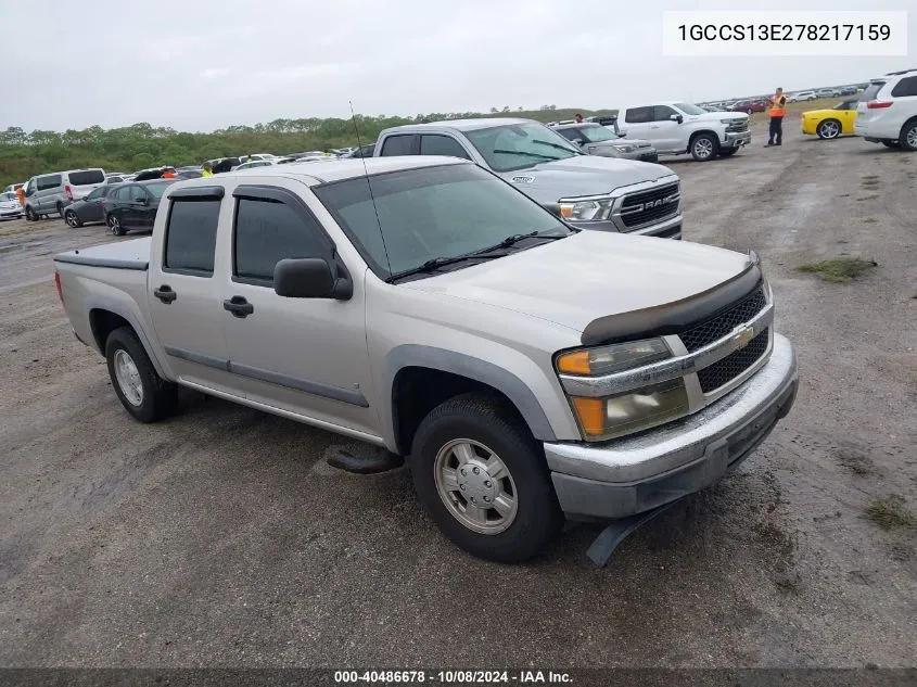 2007 Chevrolet Colorado VIN: 1GCCS13E278217159 Lot: 40486678