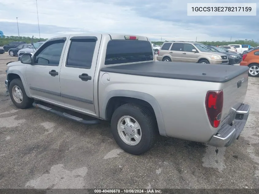 2007 Chevrolet Colorado VIN: 1GCCS13E278217159 Lot: 40486678