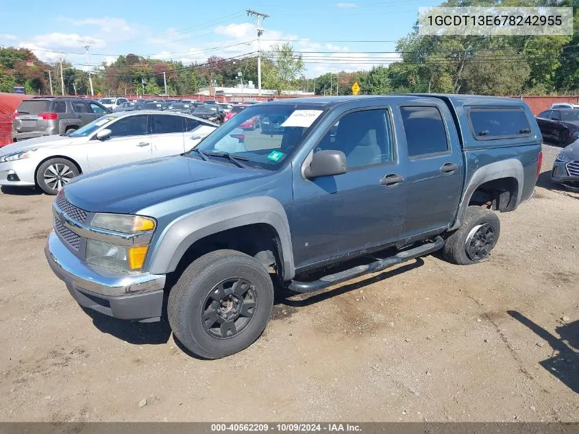 2007 Chevrolet Colorado Lt VIN: 1GCDT13E678242955 Lot: 40562209