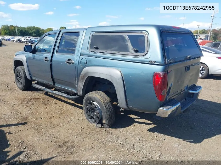 2007 Chevrolet Colorado Lt VIN: 1GCDT13E678242955 Lot: 40562209