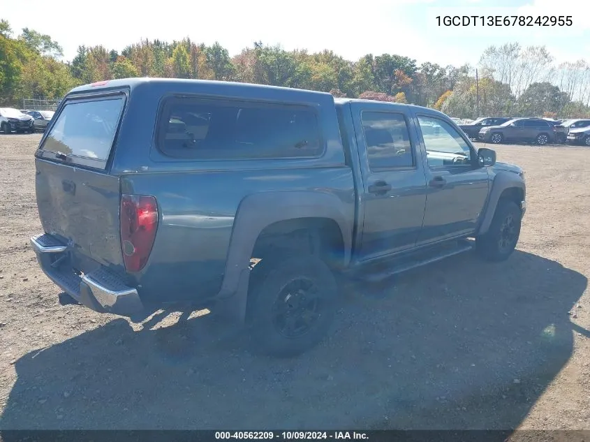 2007 Chevrolet Colorado Lt VIN: 1GCDT13E678242955 Lot: 40562209