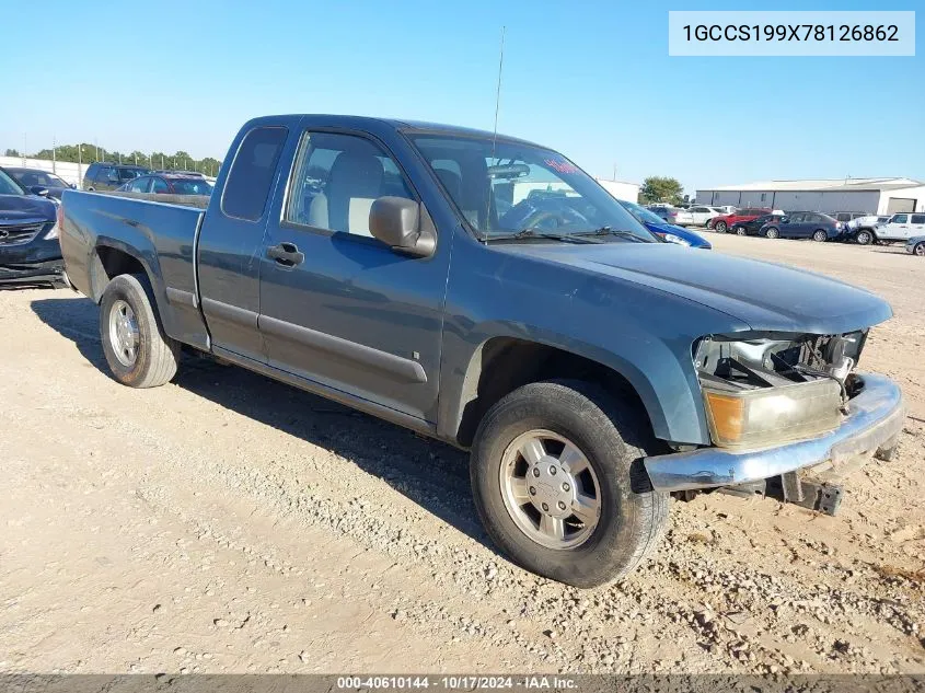 1GCCS199X78126862 2007 Chevrolet Colorado Lt