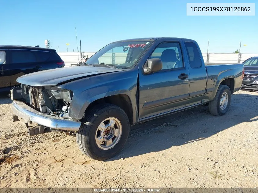 1GCCS199X78126862 2007 Chevrolet Colorado Lt