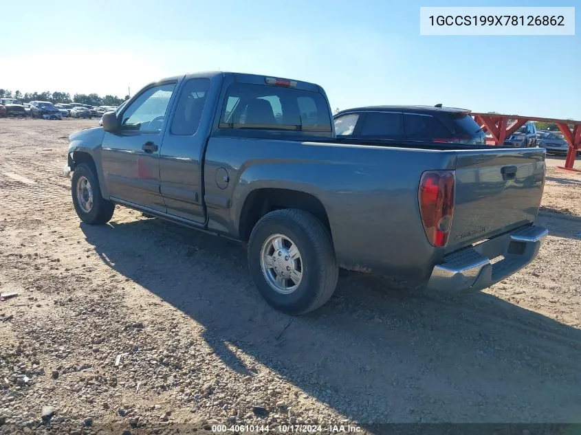 1GCCS199X78126862 2007 Chevrolet Colorado Lt