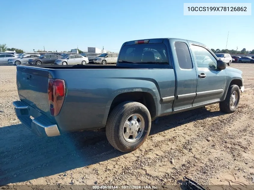 1GCCS199X78126862 2007 Chevrolet Colorado Lt