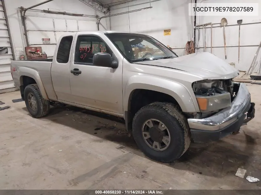 2007 Chevrolet Colorado Lt VIN: 1GCDT19E978207589 Lot: 40858230