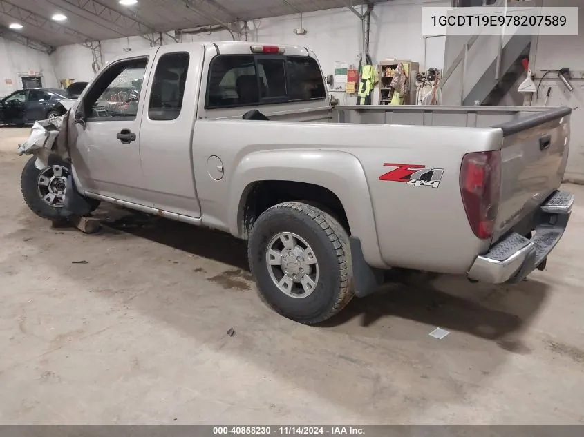 2007 Chevrolet Colorado Lt VIN: 1GCDT19E978207589 Lot: 40858230