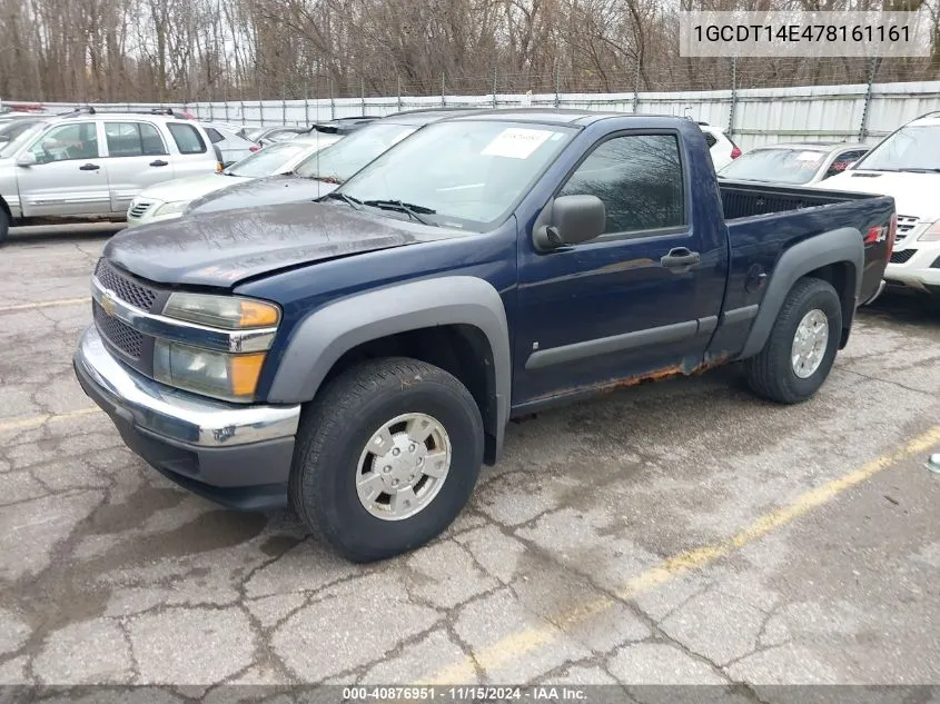 2007 Chevrolet Colorado Lt VIN: 1GCDT14E478161161 Lot: 40876951