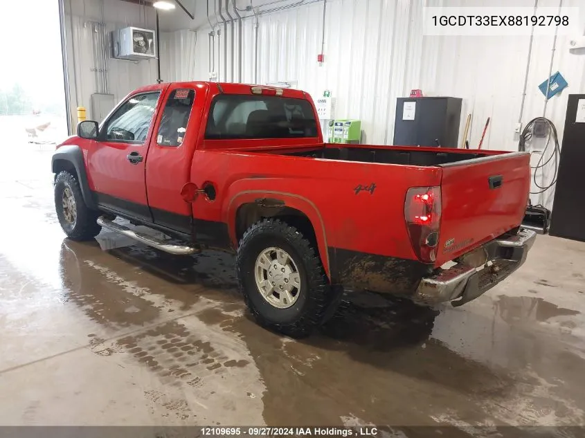 1GCDT33EX88192798 2008 Chevrolet Colorado Lt